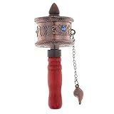 Tibetisches Nepal, buddhistisches Gebetsrad, handgefertigt, religiöses Sammlerstück