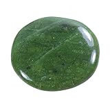 Nephrit (Jade) Scheibenstein | Handschmeichler Taschenstein | Hochwertiger Edelstein Lebensquelle Plus