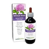 Rotklee oder Wiesenklee (Trifolium pratense) Kraut mit Blüten Alkoholfreier Urtinktur Naturalma - Flüssig-Extrakt Tropfen 200 ml - Nahrungsergänzungsmittel - Veganer