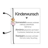 MKISHINE Karte Geschenk Kristall Kinderwunsch Geschenk Motivations Postkarte Edelsteine, Edelstein, Glück, Fruchtbarkeit, Mondstein, Aquamarin, Rosenquarz