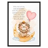 BABY LÖWE AFFIRMATIONEN | ABOUKI Kunstdruck | Poster Affirmation Kinder Affirmationsposter Kinder Affirmationen Poster Bilder Kinderzimmer Bilder Babyzimmer Jungen Mädchen | Optional Personalisiert