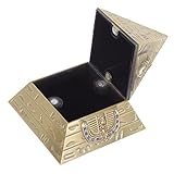 Artibetter Geschenke Vintage-Box Ägyptisches Dekor Ägyptischer Schmuck Kleine Pyramide Schmuckkästchen Schreibtischaufsatz Schmuckkästchen Metallpyramide Aufbewahrungsbox Pyramidendekoration
