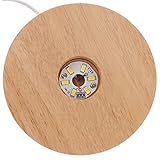 DOITOOL Kristallkugel Basis Display Aufladen Kristall Wärmelampe Selenit Turm Harz Licht Runde Art Basis Für Stand USB Glas Tisch -Display-Basism Kristall Lampe Kristallkugelbasis