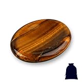 Jicyor Tigerauge Glückssteine Kristalle Steine Handschmeichler Stein Edelsteine für Kinder Heilsteine Edelsteine Chakra Steine für Angst Stressabbau Wahrsagerei Reiki Heilung Meditation