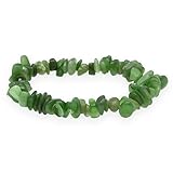 Lebensquelle Plus beliebtes Splitterarmband | Handgefertigtes Elastisches Stretch Splitter Armband | Echter natürlicher Edelstein (Nephrit Jade)