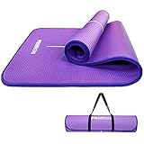 PROIRON Gymnastikmatte, Turnmatte für Zuhause mit Tragegurt Trainingsmatte Rutschfest, Yoga Matte Dick 10/15mm und Sportmatte Fitnessmatte Yogamatte Pilates Matte für Heimtraining