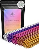 Räucherstäbchen Set - 100 Incense Sticks (5x20) - Sandelholz, Lavendel, Weihrauch, Myrrhe & Salbei - Perfekt für Meditation, Yoga, Chakren, Rauhnächte & Mückenabwehr - Weihrauch Stäbchen Entspannung