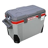 Engel SAWMR040F-G3 Kühlbox MR040 12/24/230V, Hellgrau - Dunkelgrau - Roter Streifen