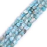 GEM-INSIDE CREATE YOUR OWN FASHION Sweet & Happy Girl'S Store 6x8mm Freeform Edelstein Larimar Kartoffelform Perlen Strang 15 Zoll Schmuckherstellung Perlen
