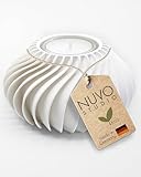 NUVO Studio Teelichthalter „Ventura“ – Modern skandinavisches Design für Teelichter & Deko – Nachhaltig & 3D-gedruckt in Deutschland – Perfekte Geschenkidee (Soft White, Large)