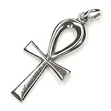 NKlaus Kettenanhänger Ankh 925 Silber Oxidiert 3cm ägytischem Symbol Amulett Anhänger 7926