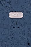 Traumtagebuch Dream Journal A5 150 Seiten Liniert dunkelblau - Tagebuch für Traumdeutung und Klarträume blau, Bewusstseinserweiterung, Energiearbeit ... Achtsamkeitstagebuch, Line Art, Linienkunst