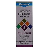 Canina 71450 6 Petvital Bachblüten Nr. 6 Verlust, Trauer 10 g - für Tiere