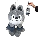 GYHWOFUL Wolf Plushies Schlüsselanhänger Stray-Kids 10cm, Sk-zoo Plüsch Keychain, Kuscheltier, Weicher Plüsch Anhänger, Plushies Toy, Auto Schlüsselanhänger