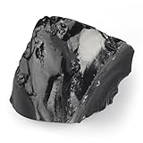 XIANNVXI Obsidian Große Rohstein Kristalle Naturstein Schwarzer Obsidian Stein Echt Natürlicher Rauher Kristall Steine Reiki Premium Wasserstein Yoga Deko Spirituelle Geschenke 4.5–5.5 cm,1PC