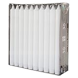 30 Kronkerzen, Ø 2,2 cm, 24 cm, weiss, aus 100 % Stearin, Papstar 86416