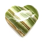 Amaryllis Herz Aragonit-Calcit grün-braun 5-5,5 cm