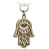 FABACH Hand der Fatima Schlüsselanhänger Hamsa - Hand Fatima Auto Anhänger- Schützende Hand der Fatima Glücksbringer - Amulett zum Schutz gegen Böses Auge Evil Eye