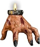Hoclauho Kerzenhalter in Form Einer gebrochenen Hand, Gruseliger Halloween Kerzenständer für Tischdekorationen, Resin Hexenhand-Kerzenhalter für Heim- und Partyschmuck 4.3 * 3.5 * 4”