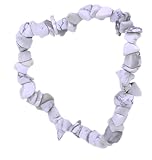 budawi-Armbänder Howlith Armband Splitter mit Stretch-Nylonfaden, Edelsteinarmband