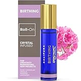 BALIPURA - 'Birthing' Crystal Aura Roll On - Natürliches Heilöl - Mondstein, Amethyst Edelsteine & Kristalle - Ätherische Ölmischungen - 8 ml