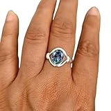 Mehrfarbiger Alexandrit-Edelstein-Ring im Ovalschliff für Damen, Ring aus 925er Sterlingsilber, natürlicher Alexandrit-Ring, Hochzeitsgeschenk für einen besonderen Menschen, Geburtsstein-Ring Juni