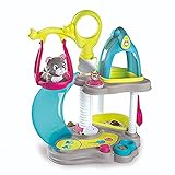 Smoby – Katzenhaus – Katzenspielhaus im originalgetreuem Kratzbaum-Design, inklusive weicher Stoffkatze mit Sound, für Mädchen und Jungen ab 3 Jahren