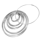 HAMPPLIES 30 Stück Teiliges Metalldraht Ring Robuste Geschweißte Metallringe Vielseitig für Traumdeuter Makramee Blumenkränze und DIY Dekorationen Leicht und Einfach zu Handhaben