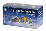 JEKA - Ebersbacher Kerzen 50er Pyramidenkerzen Natur 14 x 14 x 74 cm