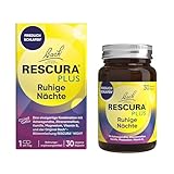 Bachblüten Original Bach RESCURA PLUS Ruhige Nächte 30 vegane Kapseln | Bachblütenmischung mit Ashwagandha und B-Vitaminen für ruhige Nächte | Friedlich schlafen | ehemals Rescue