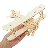 DIY Holzflugzeug Bausatz Für Kinder – Malen Und Zusammenbauen Eines 3D-Puzzles Aus Hochwertigem Naturholz Perfekt Für Kreatives Spielen