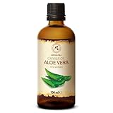 Aloe Vera Öl 100ml - Aloe Barbadensis - Brasilien - Aloe Vera-Öl Basisöl - Raffiniert - Intensive Pflege für Gesicht - Körper - Haare - Nägel - Hände - Massage