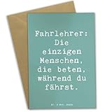 Mr. & Mrs. Panda Grußkarte Spruch Fahrlehrer Engel - Geschenk, Berufspassion, Beruf, Fahrschule, Geschenke mit Herz, Fahrlehrerausbildung,