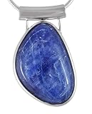 Ulrike Schmitt Edelsteinkreationen Disthen Kyanit aus Nepal Edelstein Ketten Anhänger Echtsilberfassung