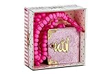 Ramadan24 Islamisches Geschenk Set Koran und Gebetskette mit 99 Perlen - Tesbih & Kuran in Arabisch Muslimen Geschenke (Rosa)
