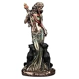 Veronese Design Skulptur Hecate, griechische Göttin der Magie, Kaltgussharz, Bronze-Finish, 16,5 cm