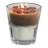 Eiskaffeekerze | Kaffee-Themenkerze | Kaffee-Duftkerze | Dekorative Kerze mit Kaffee-Duft | Latte-Kerze Reicher und einladender Duft | Langanhaltende Brenndauer für Zuhause drinnen und draußen