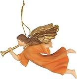 Krippenfiguren, Engel fliegend, mit Posaune für 10-12cm Figuren (44635092240)