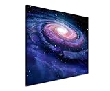 Paul Sinus Art XXL Fotoleinwand 120x80cm Illustration – Spiralförmige Galaxie auf Leinwand exklusives Wandbild moderne Fotografie für ihre Wand in vielen Größen