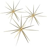 COM-FOUR® 3X Weihnachtsstern zum Hängen - Deko-Stern für die Weihnachtsdekoration - Stern für Dekoration von Silvester, Hochzeit, Party