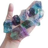 Rohkristalle, 0,9 kg, rohe Regenbogen-Fluorit-Heilsteine zum Tumbling, Drahtwickeln, Wicca-Reiki, Meditation