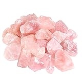 Nvzi Rosenquarz Stein, Mineralien Steine, Wassersteine Edelsteinwasser, Bergkristall Rohstein, Edelsteine Heilsteine, Kristalle Heilsteine, Uncut Gems, Natursteine, Mineralsteine für Trinkwasser(455G)