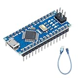 Nano Entwicklungsboard mit 328P Chip Binghe Nano Mainboards mit 328P Chip mit USB Kabel 5V 16M Mikrocontroller Micro Interface Kompatibel mit Arduino Nano