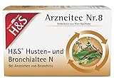H&S Husten- und Bronchialtee N: Arzneitee Nr. 8 Bronchial- und Hustentee mit Spitzwegerich, Süßholzwurzeln, Fenchel und Thymian, 20 x 2 g