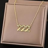 Anhänger Halsketten 111 222 333 444 555 666 777 888 999 Anhänger Ketten Nummer Halskette Für Frauen Schmuck Party Engel