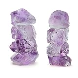 Nicetage 8 Stück Amethyst natürliche rohe Kristalle Chakra Stein große Amethyst Kristalle – '0.78 bis 1.1' '-Rohkristalle für Reiki, Heilung, Tumbling, Aura Cleansing Arts, Springbrunnenrund cks