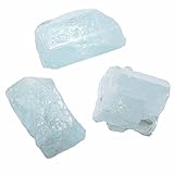 Aquamarin Beryll blau Natur Rohstück schöne blaue klare Aqua Farbe Größe:M - 4,0 - 6 g