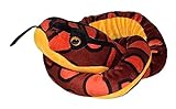 WILD REPUBLIC Plush Snake Regenbogen Boa, Plüsch-Schlange, Riesen-Kuscheltier, 137 cm, Baby Shower Geschenk, Stofftier, Füllung aus recycelten Wasserflaschen, 54'