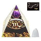 VBNZBK Orgonit Pyramide Kristalle Pyramide Groß Edelsteine Pyramiden Sternzeichen Esoterik Sternzeichen Geschenke 12 Constellation, Meditation Deko Esoterik Deko (Skorpion)