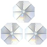 70x Regenbogenkristall Oktagon Stern ~ Koppe 14mm 2 Loch Crystal K9 ~ Feng Shui Kronleuchter Lüster